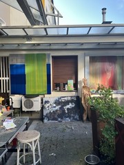 Abstract painting 200×0.50 m informal acrylic art academy Düsseldorf near Hüppi