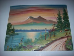 Vintage Original Oil Painting, by LEO SPOTTED ELK, South Dakota, Native American