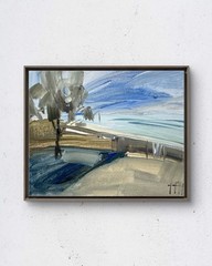Lake Shore No.1 10×8 Original Acrylic Painting Canvas Home Decor