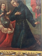 ANTIQUE OLD MASTER PAINTING RELIGIOUS ICON PORTRAIT 18TH CENTURY OR OLDER RELIC