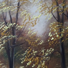 Radiant Autumn Forest Original Oil Painting Impressionist Landscape Wall Art