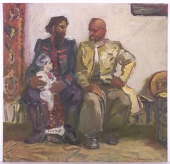 Anatoli Dovzhenko (1932-1991) „Ukrainians“, Oil Painting, 1966