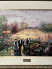 Vintage “Garden Party” Signed Thomas Kinkade Limited Edition 30”X26” – NO COA