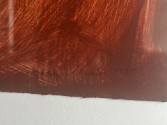 Original Cleve Gray Oil Painting on Paper, American Abstract Expressionist