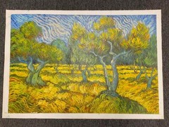 Vincent van Gogh ~Olive Trees~ Repro Art Oil Painting Unstretched Canvas 36×24