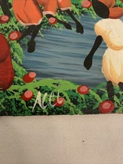 Original Acrylic Painting Caribbean Haiti Natives Signed