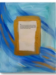 ART OF PEACE 14X11 „THE PEACE WITHIN“ ABSTRACT ORIGINAL ART MODERN HOME