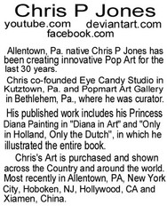 John Lennon the Beatles FOLK POP ART Chris P Jones