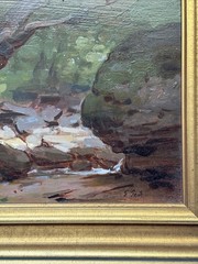 Thomas Torak Painting Vermont Landscape Impressionist American In The Woods Oil