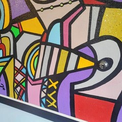 CBaum , “Madonna” Rare Original Painting On Canvas 30×40 .