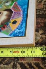 VTG MCM S Reno Parisian Clown Circus Doll Child Sad Eyes Bubbles Painting 8×10″