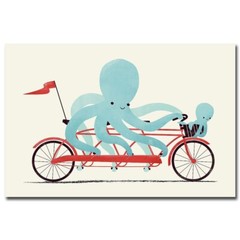 My Red Bike by Jay Fleck Gallery-Wrapped Canvas Giclee Art (30 in x 45 in)