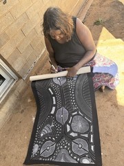 Anna Petyarre (Pitjara), Highly collectable Aboriginal art. Inc,COA and Photo’s