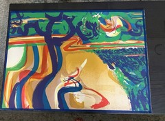 Syd Solomon hand-signed numbered limited-edition abstract lithograph 55/100