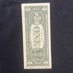 Benjamin Franklin CASH 1 Dollar Bill Original painting Graffiti Art Street Art