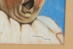 Antique 1924 Portrait of a Baby, by Child Artist, Catherine Manning (1915-1925)