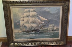 William Frederick Mitchell Naval / Merchant ship LITHO on CANVASS Ship Ocean