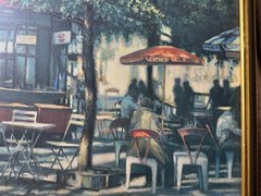 Harry E Buckley 02 „Parisian Scene XXIII“ Oil Painting – Signed And Framed
