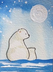 Aceo Mixed Media Art Card
