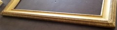 28 1/8″ x 34 1/4″ Solid Wood „Whistler“ style Picture Frame in Genuine 22k Gold