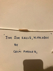 COLIN PARKER OIL PAINTING JIM JIM FALLS KAKADU 75cm x 65cm