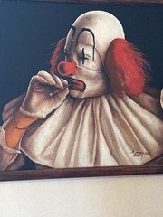 Doobie the clown art painting original signed