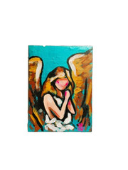 Miniature Fine Art Study • Acrylic on canvas • Signed Original