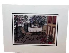 Renee Bonet Montreal Print On 8×10 Balcony Breakfast Table Quebec Canada