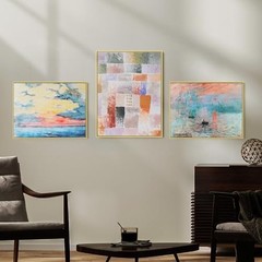 20×24 Canvas Floater Frame for DIY Art – Rustic Metal Frame, No Glass, Gold Fini