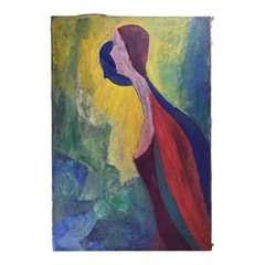 MQ1755 Hand-Painted Oil Painting Abstract Woman Canvas Wall Art Multiple Sizes
