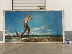 🔥 Amazing Vintage Hollywood Old Western KIRK DOUGLAS The BIG SKY Movie Painting
