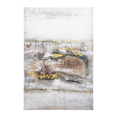 „Briskly“ Unframed Handpainted Abstract Wall Art 60 In. X 40 In.