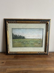 Artúr Tölgyessy 1853-1920 Signed Impressionist Oil Painting HUNGARIAN Landscape