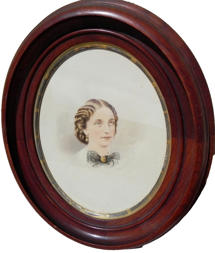 Early California art watercolor 1863 portrait painting Juan Wandesforde d.1902