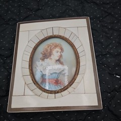 19th C. Miniature Painting, Young Woman