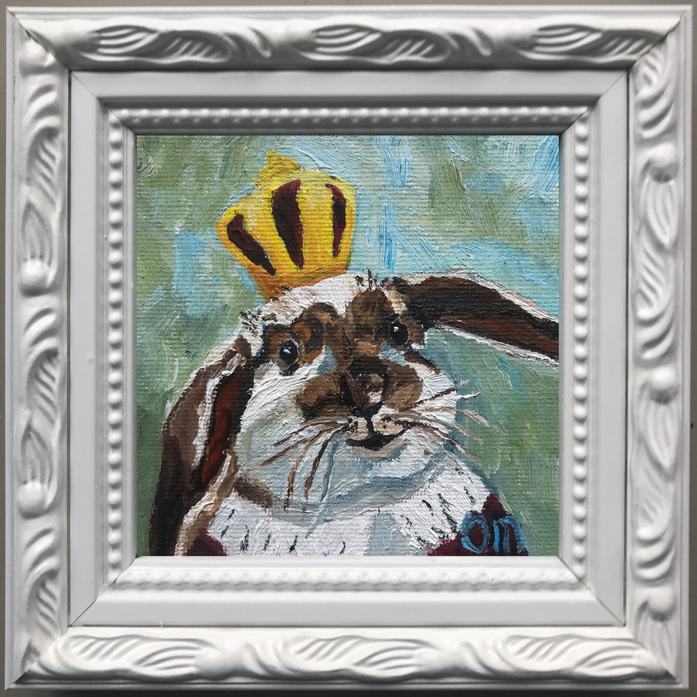 Original Rabbit painting Bunny Painting Rabbit art Animal oil painting