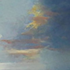 LANDSCAPE Oil painting contemporary 8×8 UKRAINE