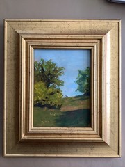 Original Oil Painting Landscape 11.75” x 13.75” by WI artist Louise Kubista