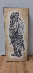 Custom Made 8 x 4 Vintage Style Skeletal/Zombie Ink Illustrations – Celtic/Scot