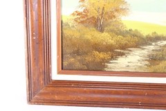 Vintage Landscape Oil Painting Signed Lewis 30″W x 24’H