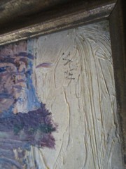 SMALL GEM SIGNED MW ANTIQUE AMERICAN IMPRESSIONIST PAINTING LANDSCAPE 1910’S OLD