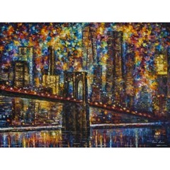 Leonid Afremov NIGHT OF NEW YORK 30″x24″ LIMITED EDITION GICLEE ORIGINAL