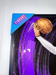 Kobe Bryant! Wall Art Vibrant Visions Digital Art 17”X21” Frame