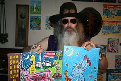 PATRIOT WEREWOLF FULL MOON Jr CHARLIE FAST OUTSIDER POLITICAL FOLK POP ART USA