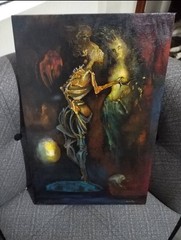 Leonor Fini oil painting on canvas signed