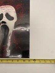 Original Handmade Ghostface-Inspired Spray Paint Art 11×14 Horror Decor