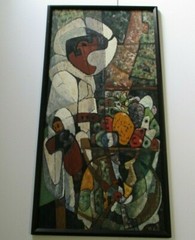 LARGE VINTAGE PAINTING CUBIST CUBISM MODERNISM EXPRESSIONISM PORTRAIT 1960’S