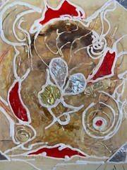 Mixed Technique Monogr.Fall 2003 Abstract Image of a Face with Ornaments