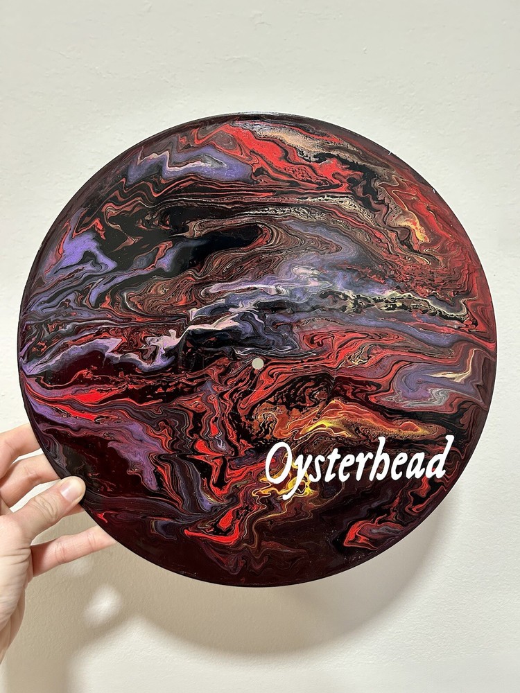 Oysterhead Fan Art | Repurposed Vinyl Record Album Painting Grand Pecking Order