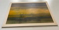 Vintage Contemporary Abstract Oil Painting by Jerry Stangl, Wisconsin